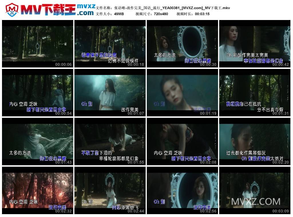 张语哝-故作完美_国语_流行_YEA00381